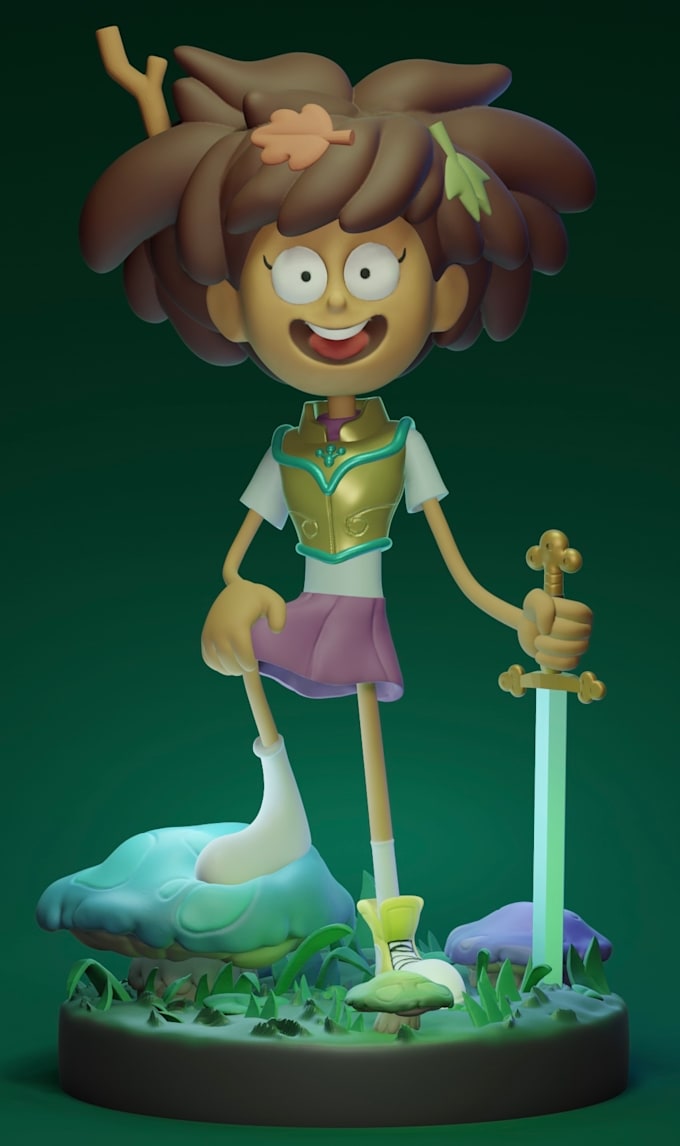 model anime or cartoon figures to 3d print