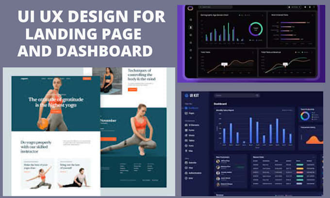 Do dashboard design, landing page design, ui ux design by Dianaa_design ...