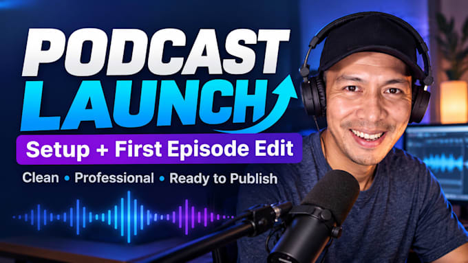 set up, launch and professionally edit your podcast