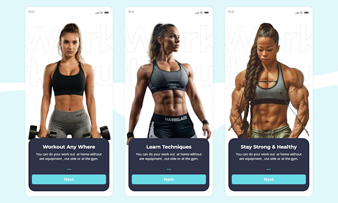 do clean and modern app, product ui ux design in figma