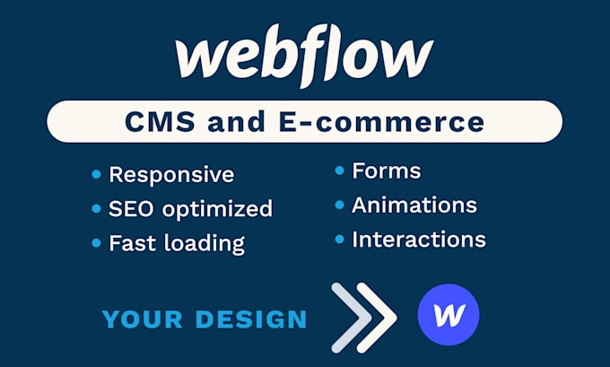 create a modern webflow cms website or ecommerce