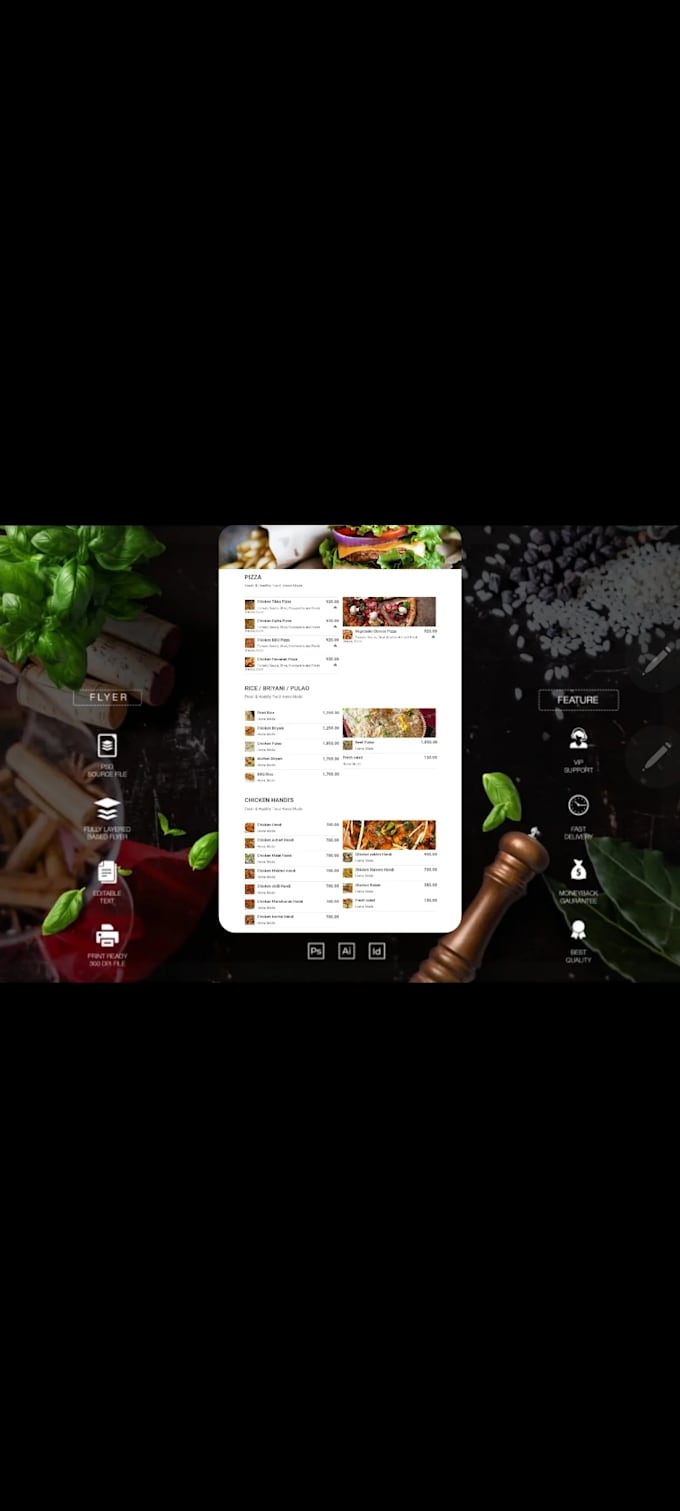do morden restaurants menu design