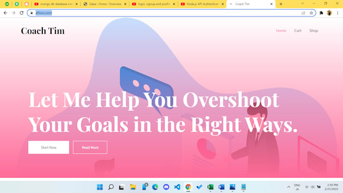 develop pro coaching, consulting website with payment setup