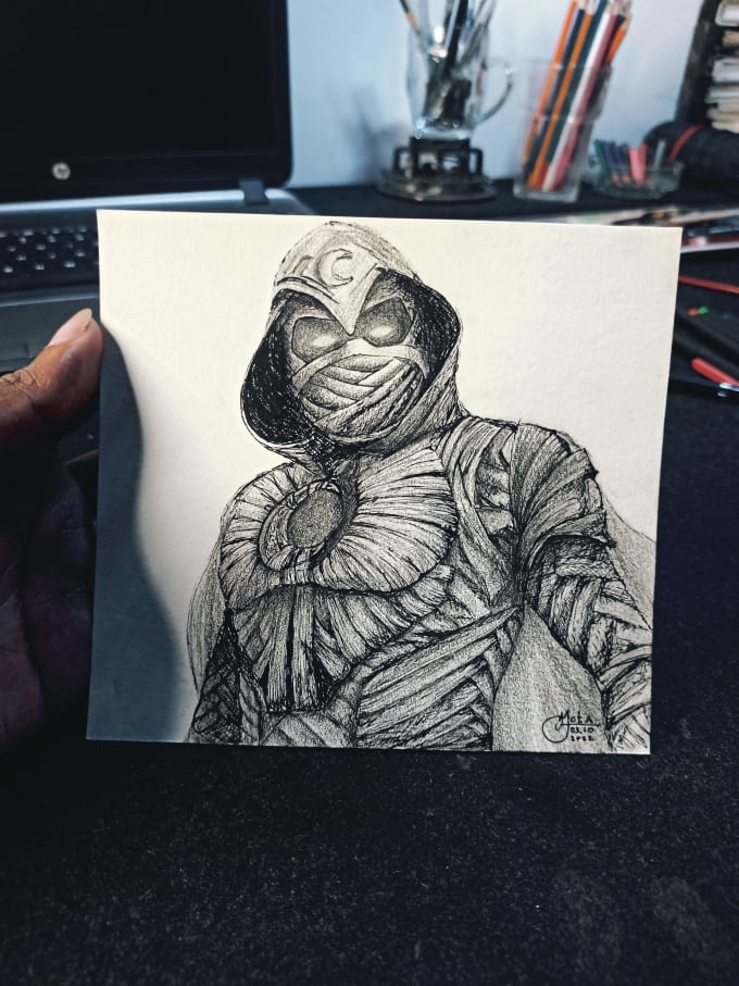 pen sketches of any character, object or landscape