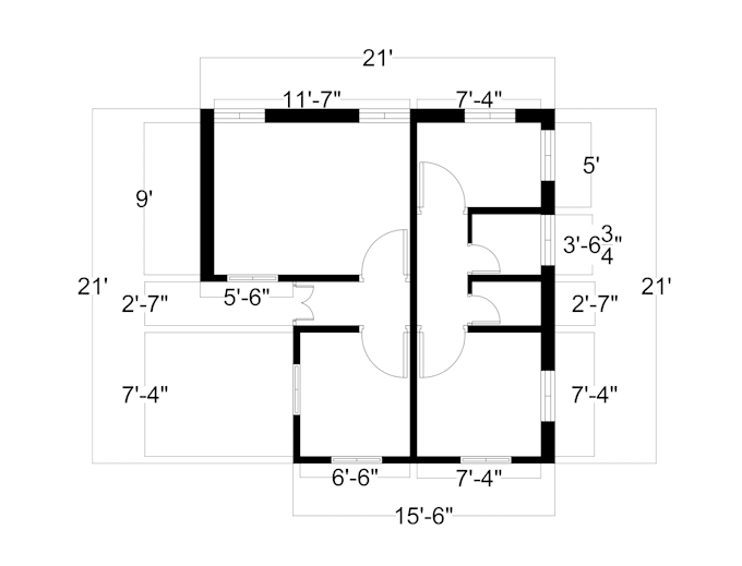 draw 2d floor plans