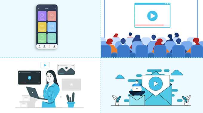 create 2d animation video , 2d animated explainer video or infographic