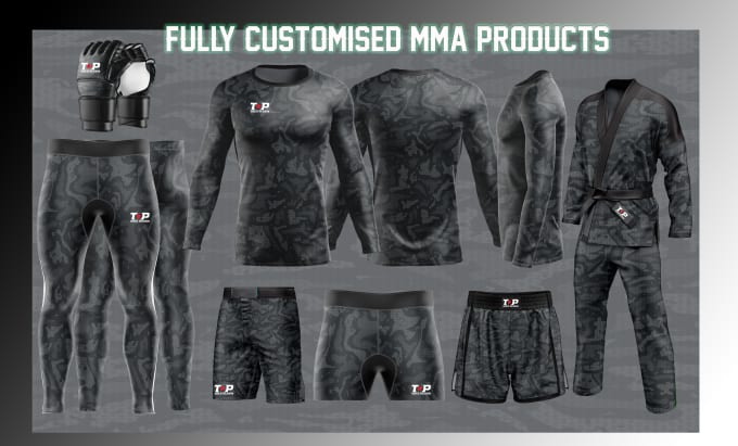 Conception de vêtements de combat mma pour sublimation et impression