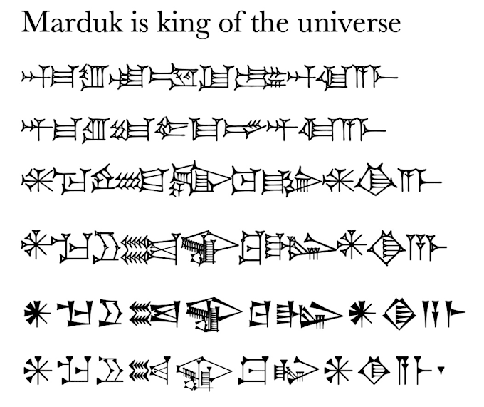 provide university level transliterations into cuneiform