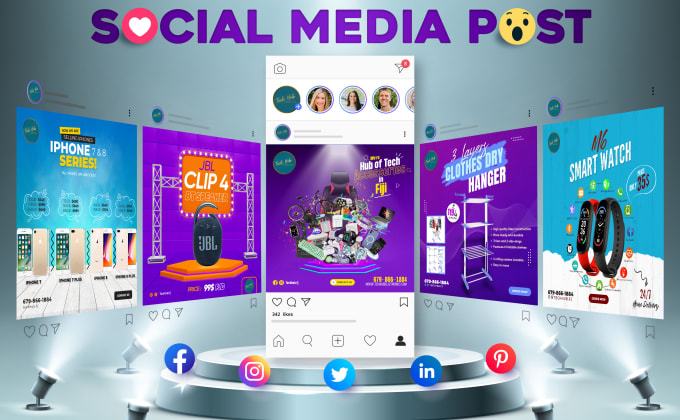 Design social media posts, facebook, instagram post design by Usamaujay ...