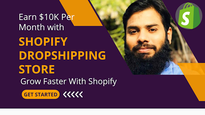 create a shopify dropshipping store or website