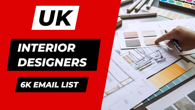 uk interior designers email list, lead generation list