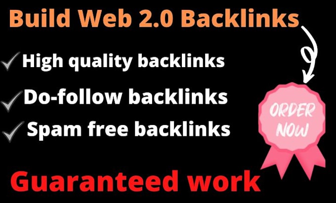 create web 2 0 high authority high quality backlinks