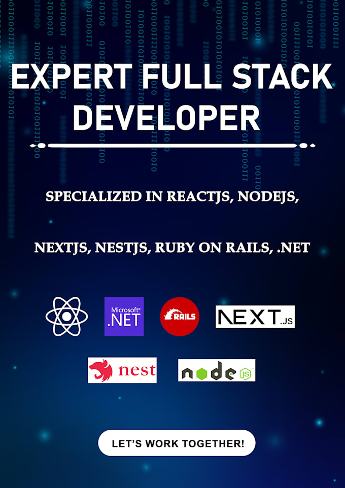 do fullstack developer for react node nextjs rails java expressjs projects