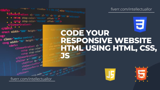 Code your responsive website html template using html, css, js by ...