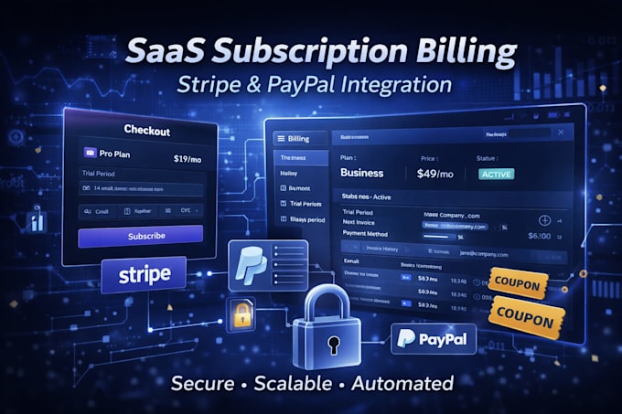 build secure subscription billing systems using stripe or paypal