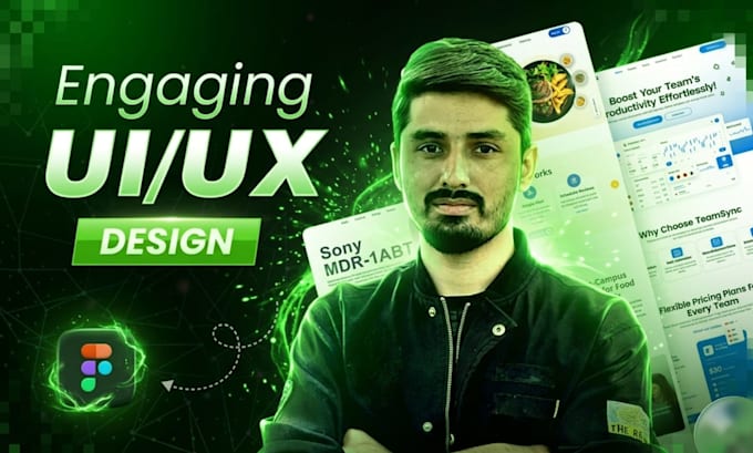 do ui ux design, landing page or figma website design