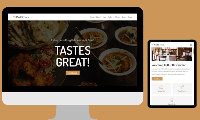 Do a custom responsive website in html, css and javascript by ...