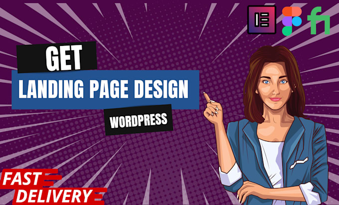 design wordpress landing page, single page website, nft landing page