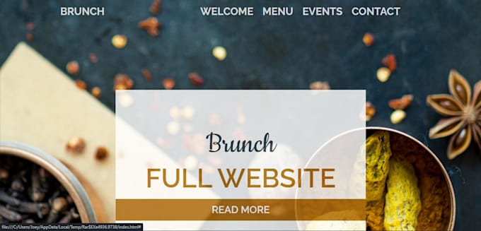 Create a one page and multi page site based on html and css by Pingvina ...