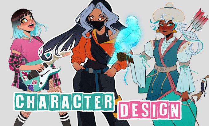 Create a character design sheet for you by Dmarcano | Fiverr