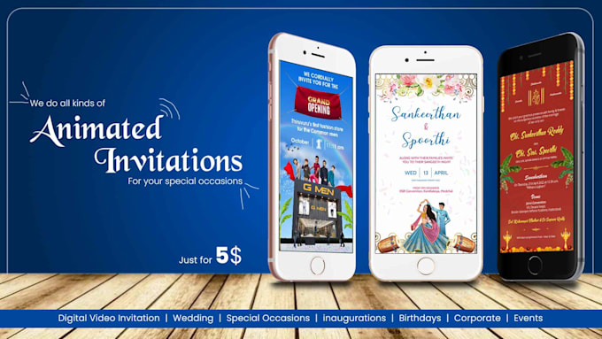 Design an animated video digital invitation by Balumahendra_n | Fiverr