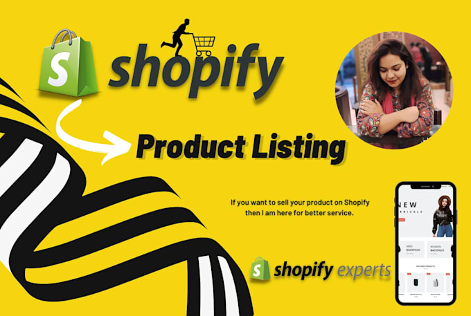do professional shopify product listing