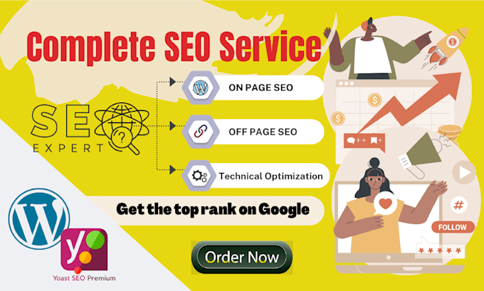 fix on page off page SEO and technical optimization for your wordpress website