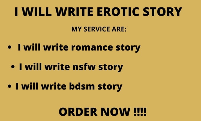 Write Short Erotic Story By Funsho Erotic Fiverr