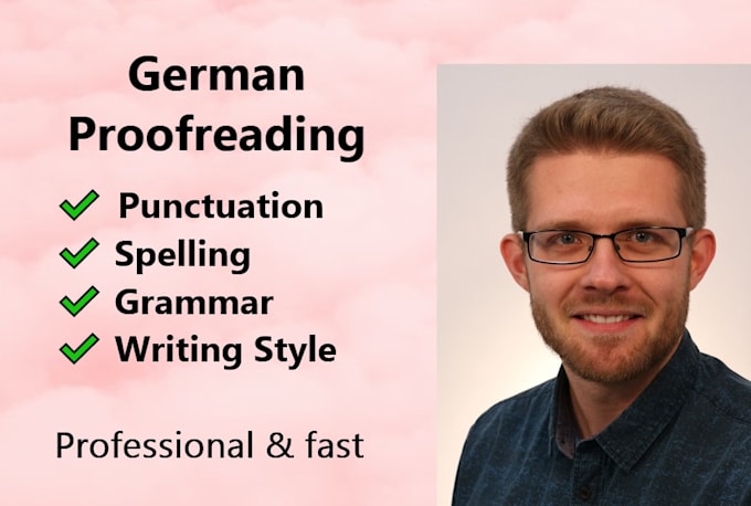 proofread and edit your german text or website