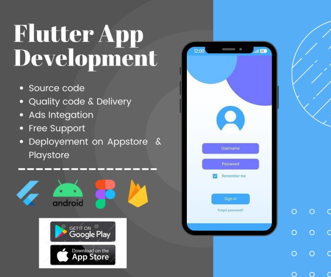 Develop your android ios mobile app using flutter by Moadhkhan | Fiverr