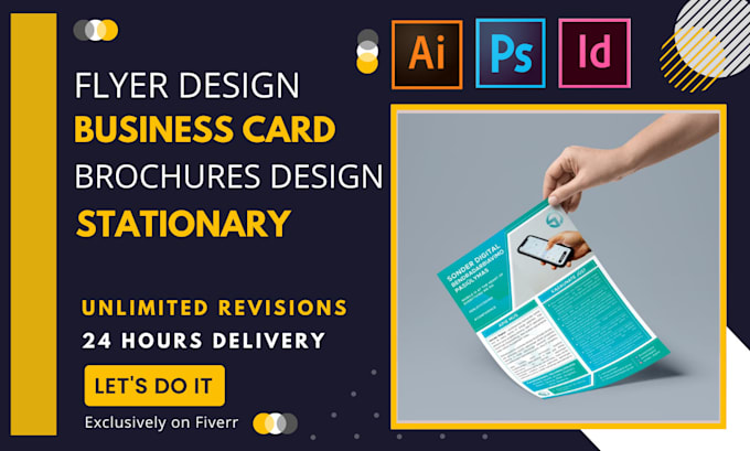 design professional business flyer, brochures and stationary