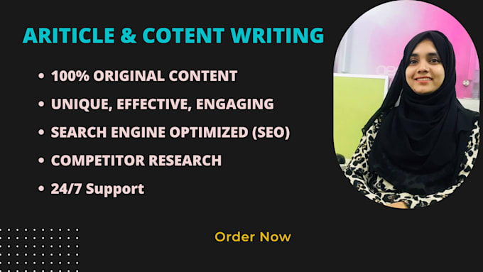 write a unique SEO article,or website content