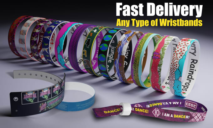 Do any kind of custom wristband and lanyard design by Mr_ak_99_pro | Fiverr