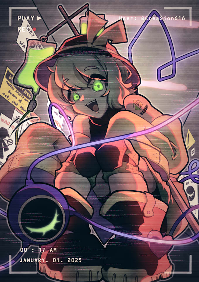 draw your character in anime or manga style
