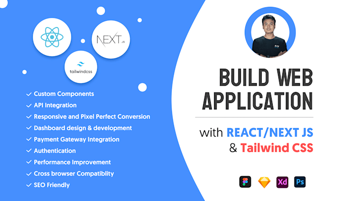 convert design into react js redux next js web app
