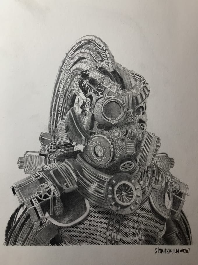 Draw the ultimate fan art for you by Siyahkallem Fiverr