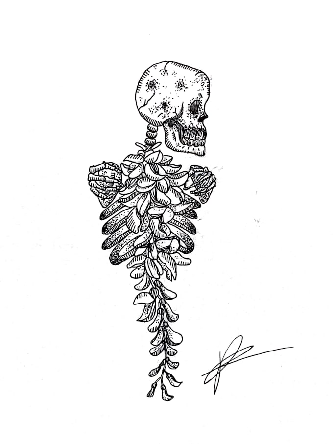 design custom blackwork tattoos for you