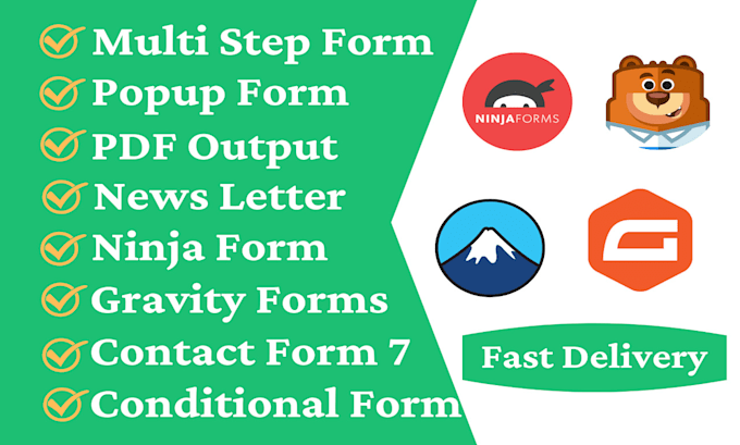 fix or do advanced gravity forms, ninja form, contact form 7
