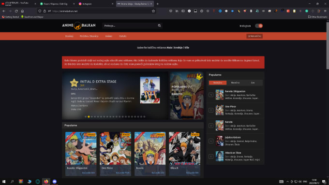 Web streaming best sale anime