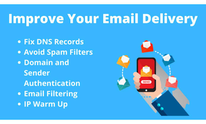 fix spf dkim dmarc dns for email inbox delivery and stop spam