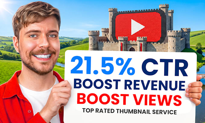 design high CTR youtube thumbnails
