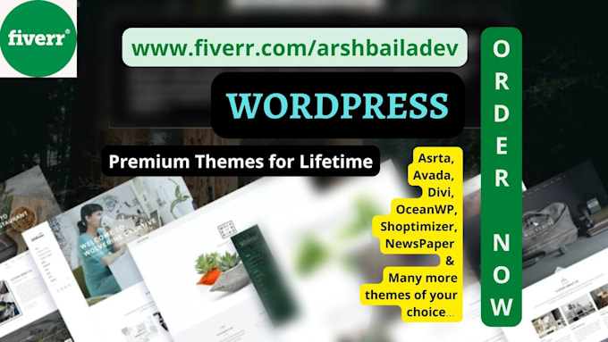 offer you premium wordpress theme for your website