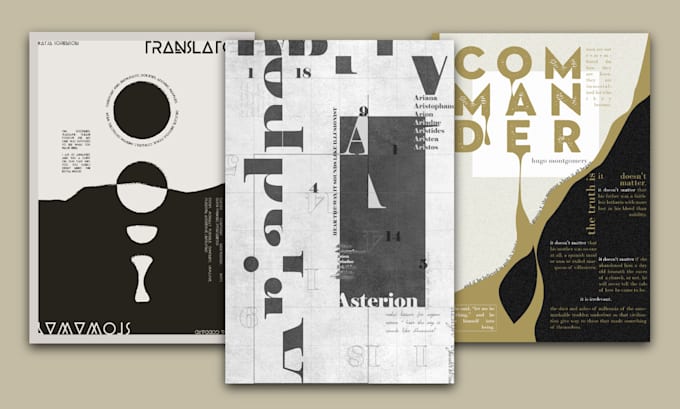 design typographic posters for you