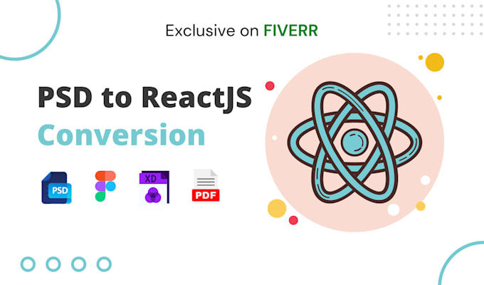 Convert figma, xd, psd to react js responsive by Harun4424 | Fiverr