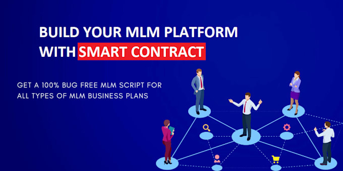create MLM software and MLM website with any smart contract