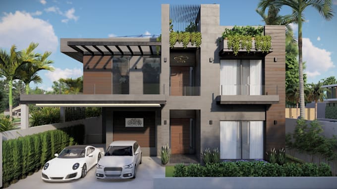 do 3d architectural rendering, modeling and exterior design