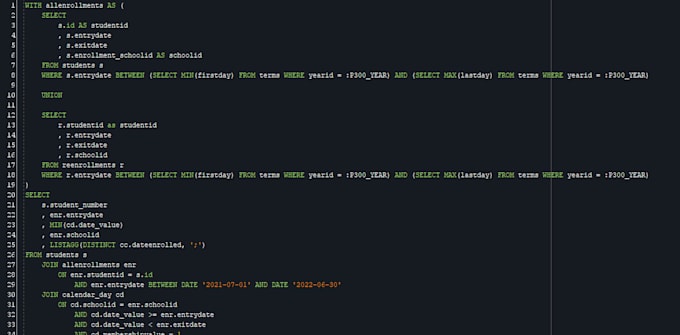 Troubleshoot sql code to extract data by Jzweckbro | Fiverr