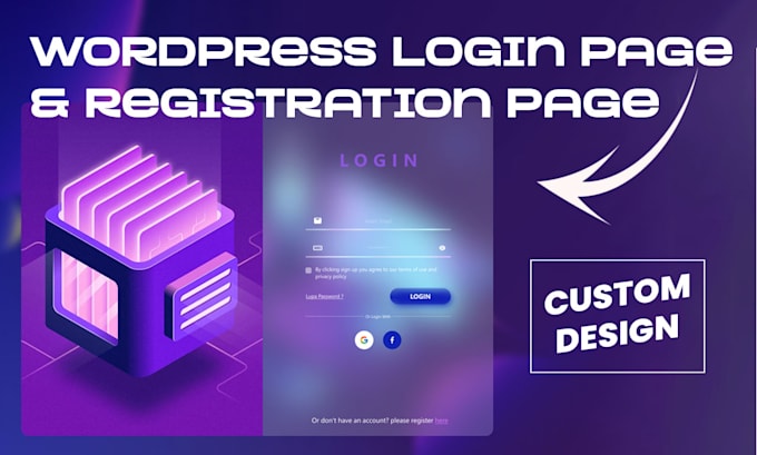 design and customize wordpress login or registration page