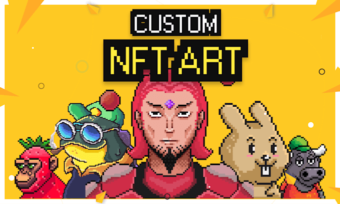 design a custom 10k pixel perfect nft art collection with metadata