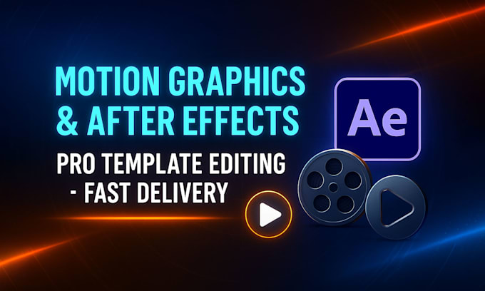 do motion graphics and video editing in after effects